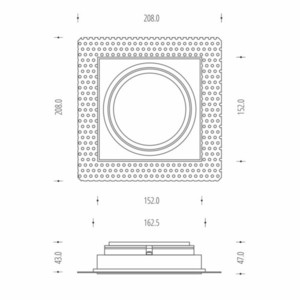 White Spot Arctico AR111 flush-mounted without frame small 6