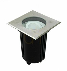Outdoor Walkover Light SU-MA 6725 D Square Silver IP67 GU10 Adjustable small 0