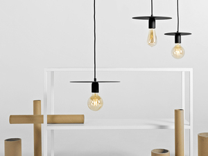 SKIVA L pendant lamp - black small 1