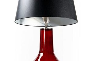 Handmade lamp Famlight Alor Transparent black / silver E27 60W transparent bottle small 1