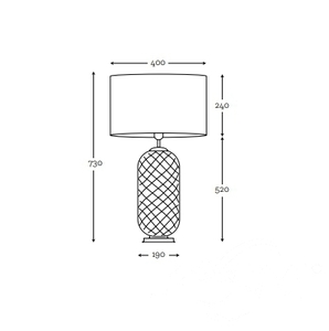 Stylish table lamp Chloe Lister Brown Famlight E27 60W 6 Stylish table lamp Chloe Lister Brown Famlight E27 60W small 6