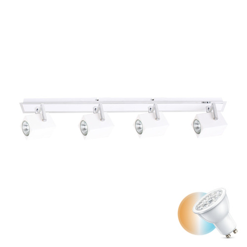 Check Italux Spotlight Chrome White 4x GU10 LED FH31154AJA3