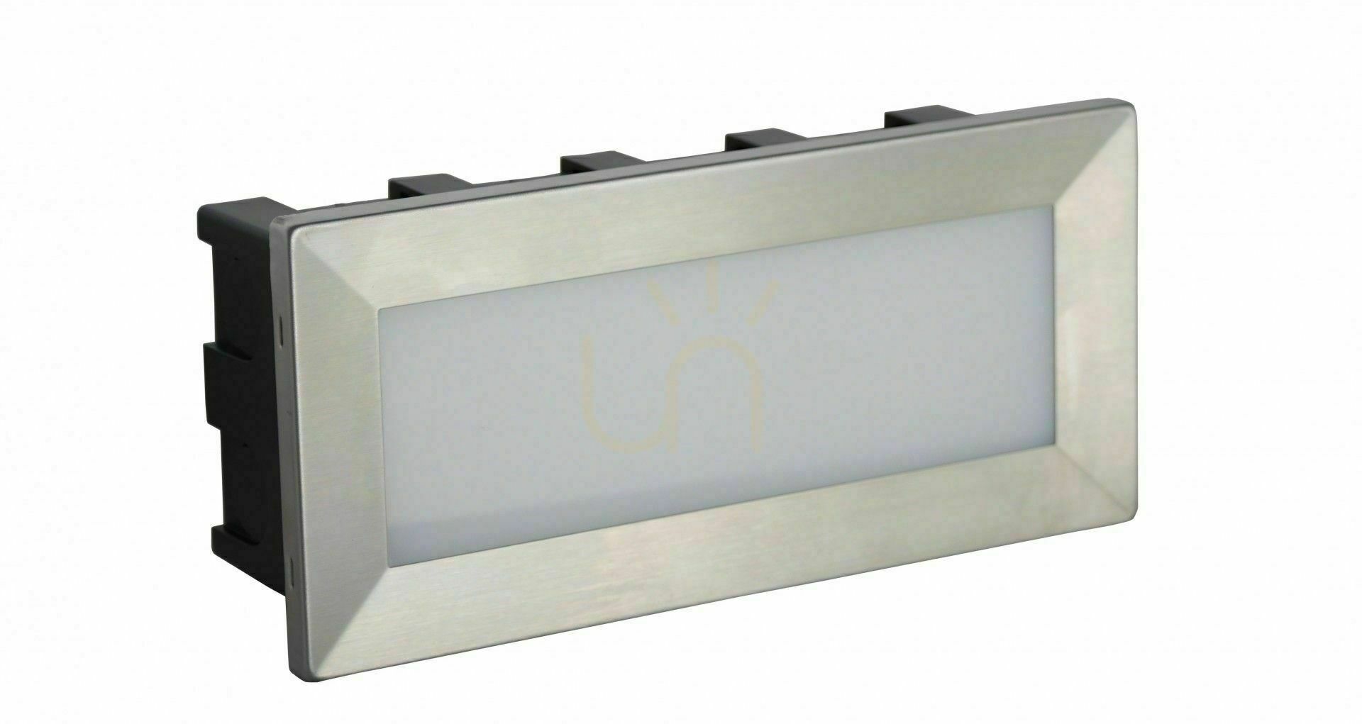 Outdoor Wall Recessed Light SU-MA LED Inox C 04 3000K Stainless Steel