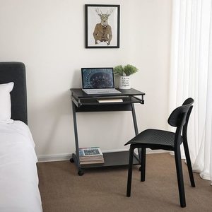 Black mobile computer desk LCD811B Songmics 1 Black mobile computer desk LCD811B Songmics small 1