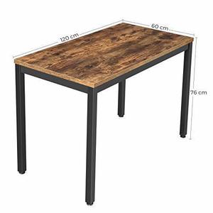 Computer desk / rustic brown table LWD64X small 4