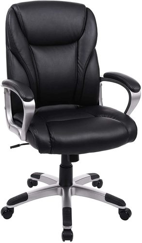 Check Office chair on wheels black OBG34BK Songmics