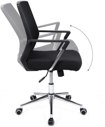 Check Mesh Office Chair OBN83B Black SONGMICS