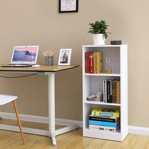 Check White bookcase LBC103W Songmics