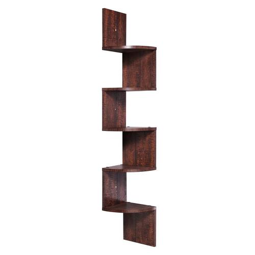 Check LBC20BY VASAGLE zigzag book shelf  walnut