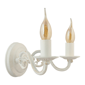 Elegant TULUZA wall lamp 2 x E14 LED white small 1