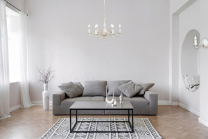 Elegant TULUZA chandelier 6 x E14 LED white small 2