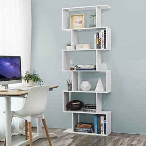 Cube bookcase in white LBC61WT Songmics small 2