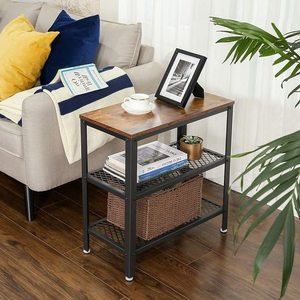 LET33BX VASAGLE retro loft console with two shelves small 1