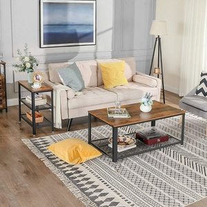 LET33BX VASAGLE retro loft console with two shelves small 3