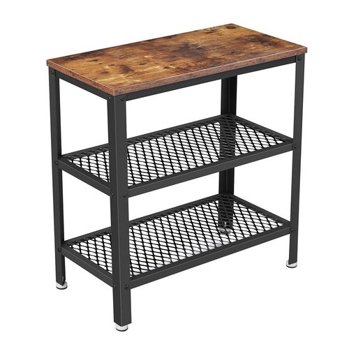 Check LET33BX VASAGLE retro loft console with two shelves
