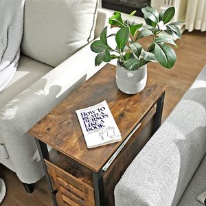 Bedside table / rustic brown LET61BX small 3