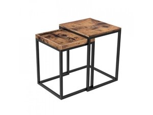 Set of 2 Coffee Tables Rustyclany Brown LNT02BX 0 Set of 2 Coffee Tables Rustyclany Brown LNT02BX small 0