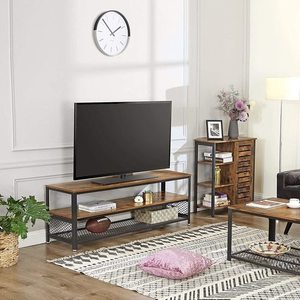 VASAGLE LSC74BX industrial storage cabinet rustic brown and black 70 × 30 × 81 cm small 4