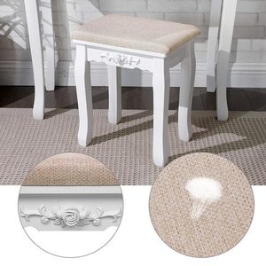 White Dressing Table with Mirror RDT25WT small 5