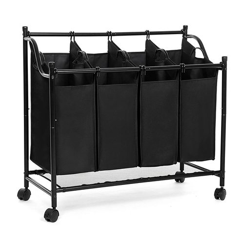 Check Foldable laundry basket black LSF005