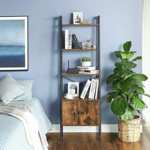 Bookcase Alinru retro loft rustic brown 173 cm LLS47BX VASAGLE small 1