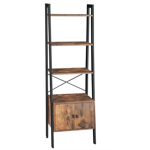 Check Bookcase Alinru retro loft rustic brown 173 cm LLS47BX VASAGLE