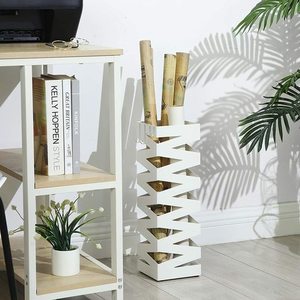 White LUC16W umbrella stand small 2