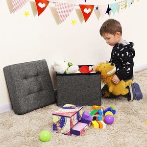 Folding pouffe with a container LSF27Z small 1
