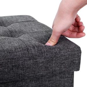 Folding pouffe with a container LSF27Z small 3