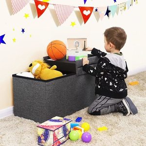 Folding pouffe with storage LSF46GYZ small 3