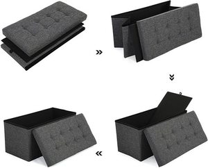 Folding pouffe with storage LSF46GYZ small 6
