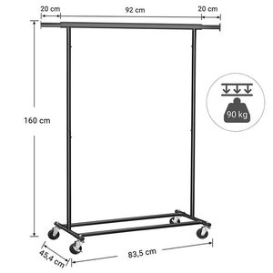 Portable Clothes Hanger / wheels HSR13BKV1 small 2