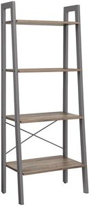 VASAGLE ALINRU LLS44MG ladder shelf, 4 tiers, greige/grey small 0