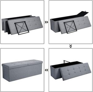 Folding pouffe with storage for bedding LSF71G 6 Folding pouffe with storage for bedding LSF71G small 6