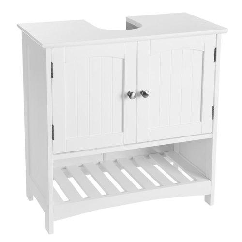 Check White Bathroom Sink Cabinet BBC03WT