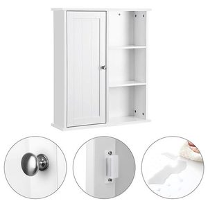 Elegant wall cabinet for the bathroom / room BBC20WT Songmics small 4