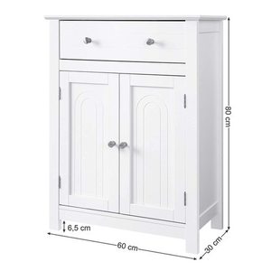 Classic bathroom / hall cabinet white BBC61WT VASAGLE 2 Classic bathroom / hall cabinet white BBC61WT VASAGLE small 2