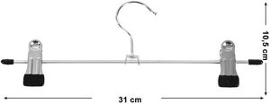 Set of 20 metal Hangers for Pants CRI003-20 small 4