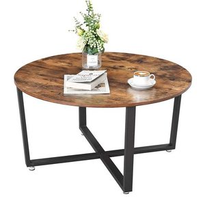 Round table Coffee Oak Rustic LCT88X small 2