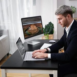 Modern LWD64B computer desk small 6
