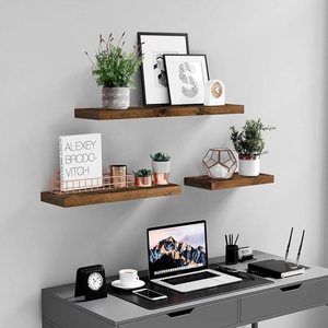 Wall Shelf Rustic Brown LWS28BX small 2