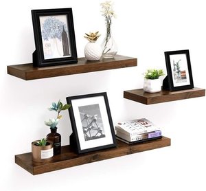 Wall Shelf Rustic Brown LWS28BX small 3