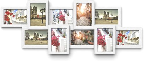 Check Set of 10 photo frames collage RPF21W Songmics