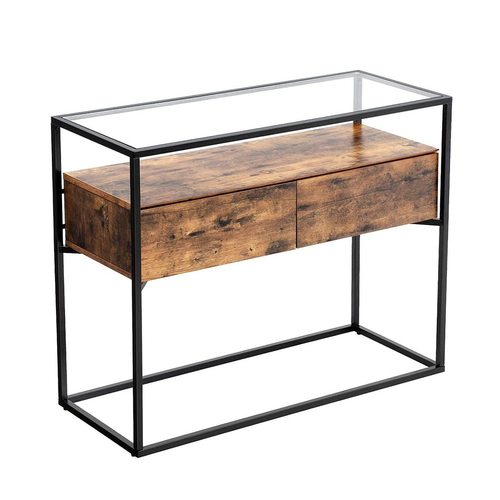 Check Loft console rustic brown LNT11BX