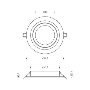 White Alcazar 140.WW Downlight 3 White Alcazar 140.WW Downlight small 3