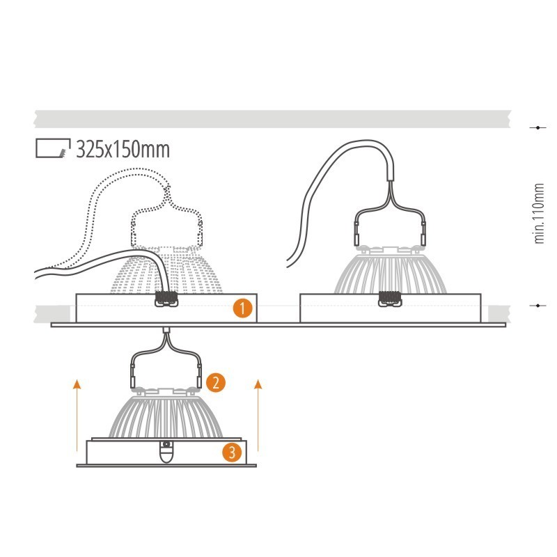 Show Dual Black Downlight Alcazar 142.BB Dual Black Downlight Alcazar 142.BB