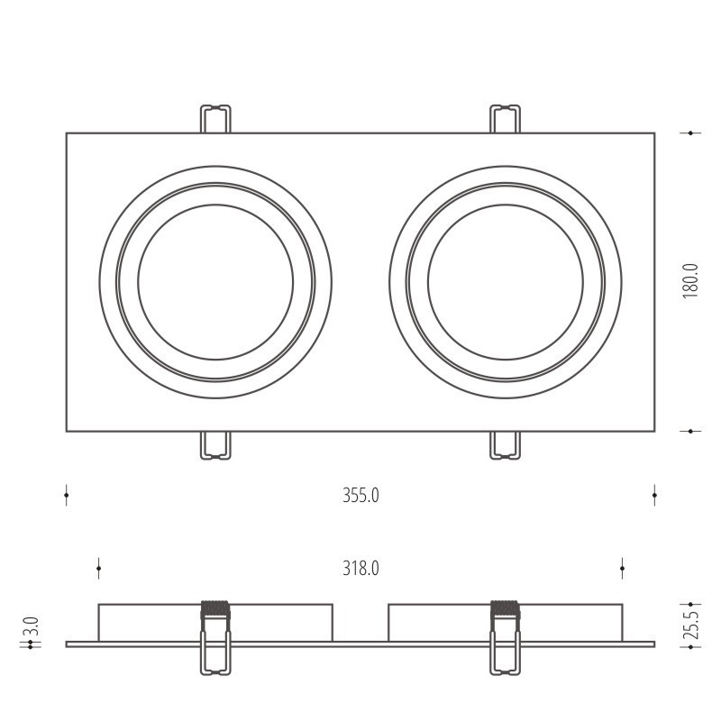 Display White Double Eyelet Alcazar with Chrome 142.WC White Double Eyelet Alcazar with Chrome 142.WC