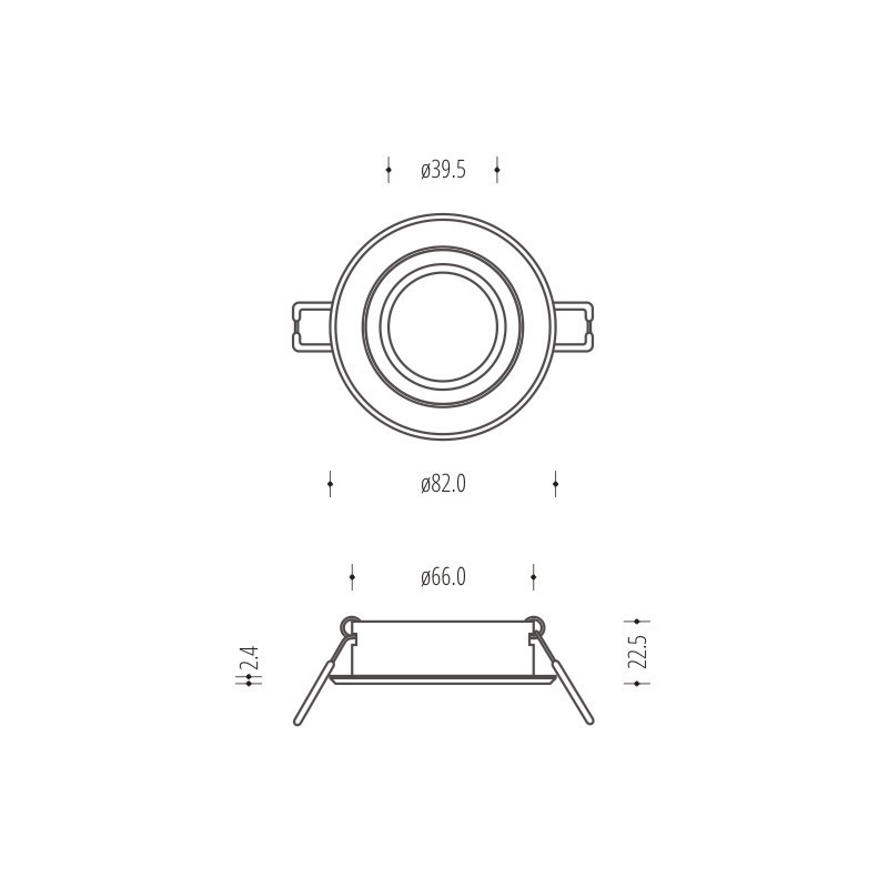 Display White Reclining Downlight with Alcoy 540.WC Chrome White Reclining Downlight with Alcoy 540.WC Chrome