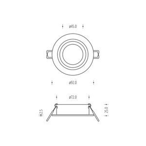White Recessed Spot Bosque 540.WC small 2