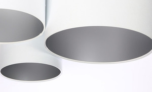 Ceiling for the living room Elements 60W E27 white / silver handmade small 1